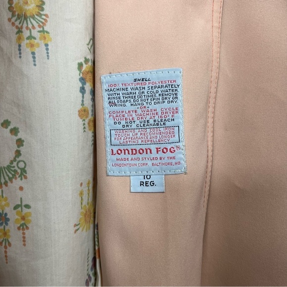 London Fog Vintage 60s 70s Rain Trench Coat | Size: 10 - Picture 8 of 13